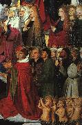 CHARONTON, Enguerrand The Coronation of the Virgin, detail: the crowd iyu oil